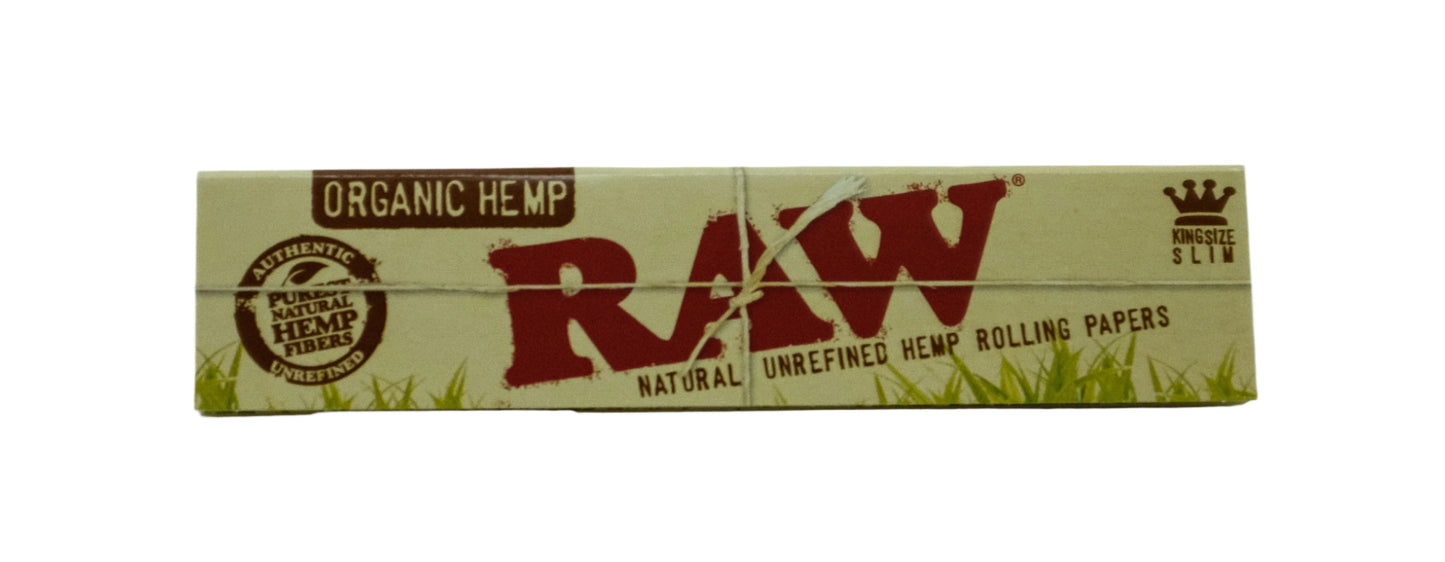 RAW ORGANIC HEMP SLIM KING SIZE ROLLING PAPER