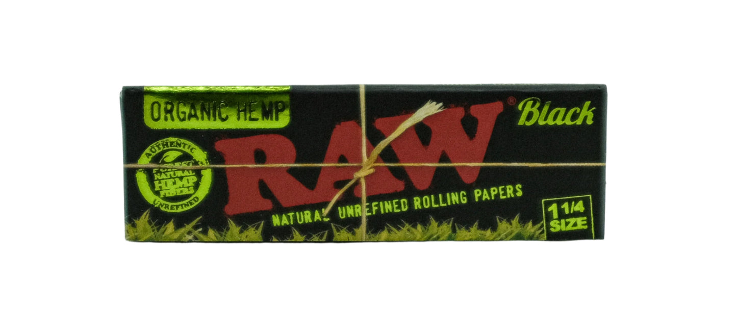 RAW ORGANIC HEMP 1 1/4 SIZE ROLLING PAPER