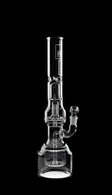 Hi-Si Double geyser perc 18 inch beaker