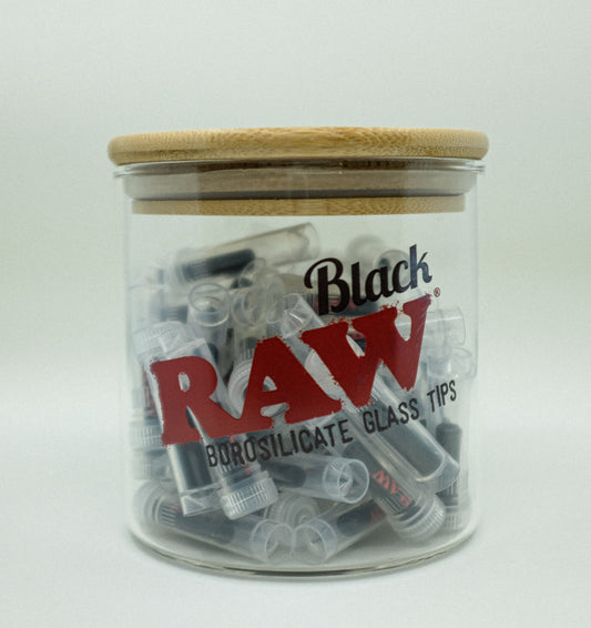 RAW BLACK BOROSILICATE GLASS TIPS