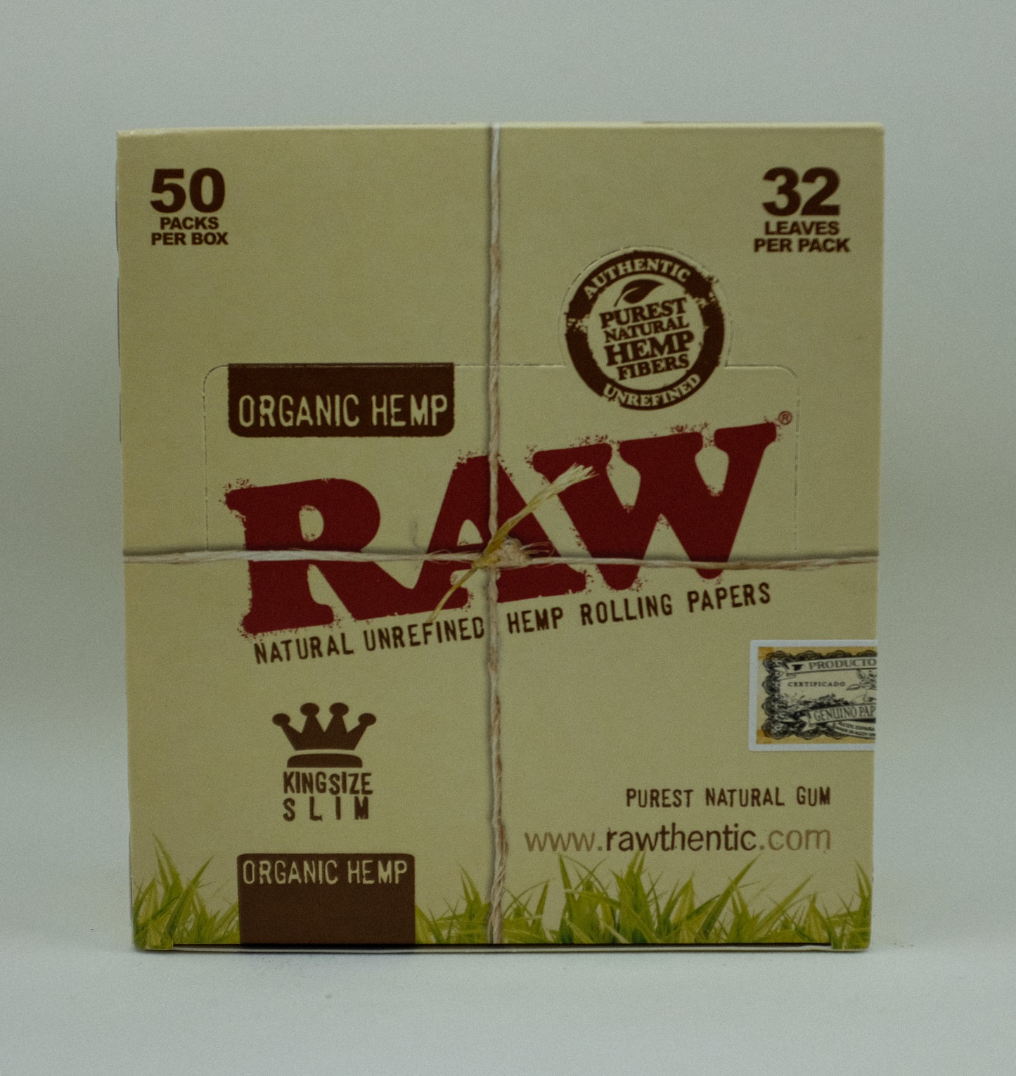 RAW ORGANIC HEMP SLIM KING SIZE ROLLING PAPER