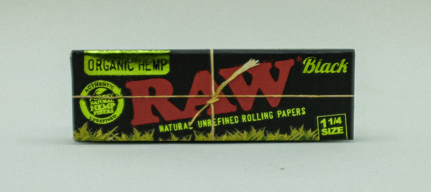 RAW ORGANIC HEMP 1 1/4 SIZE ROLLING PAPER